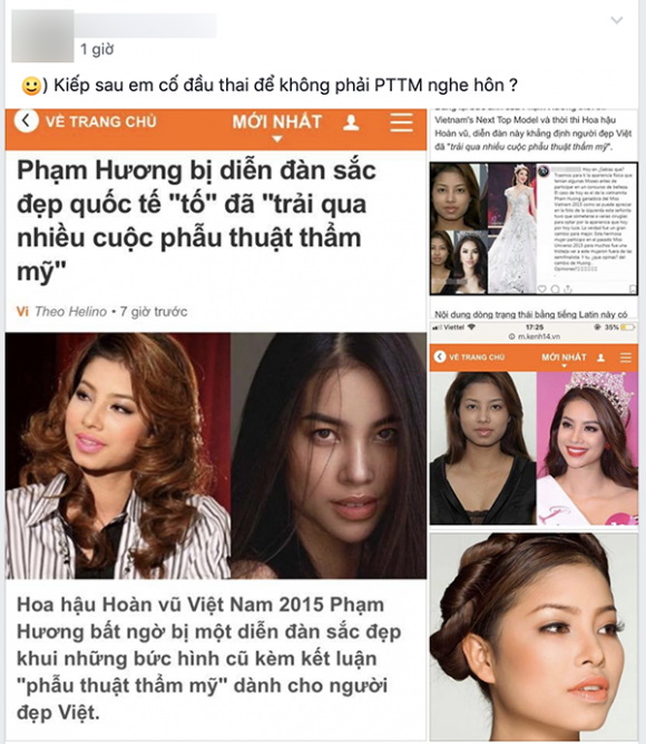 Phạm Hương,Phạm Hương thẩm mỹ,sao Việt